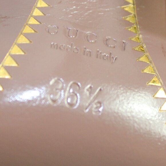 Gucci Venice Naplack Light Prune Patent Leather Peep Toe Stiletto, Size 36.5 - Picture 9 of 9